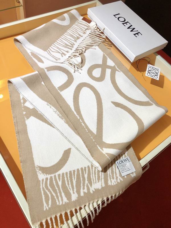 Loewe scarf 38X180cm 90%羊毛 10%羊绒 E17